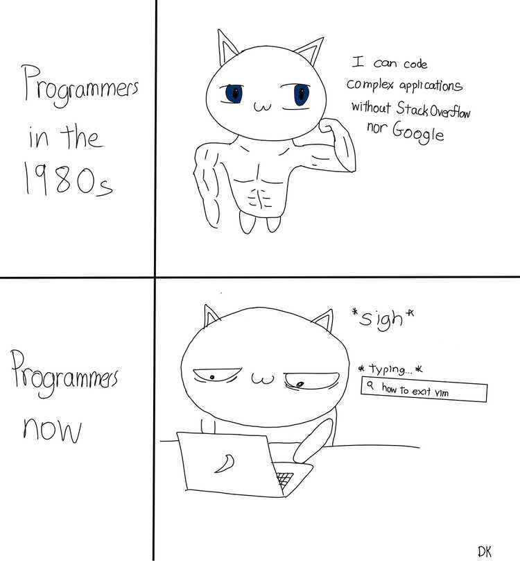 Dandytoon - Programmers then and now