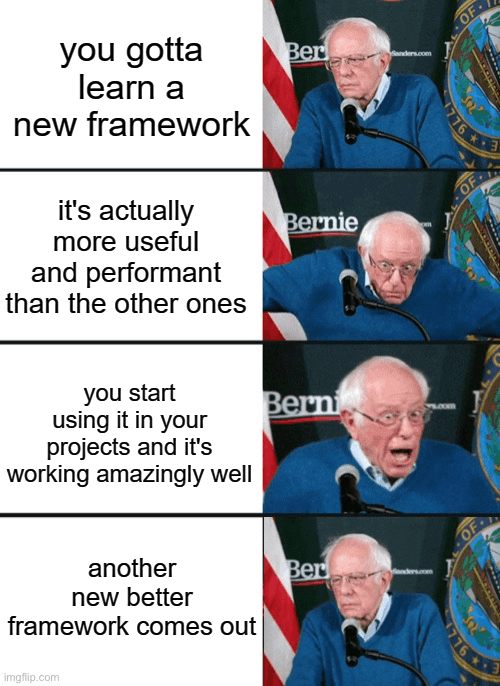 Bernie reaction meme