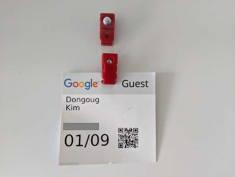Google Interview Candidate Badge
