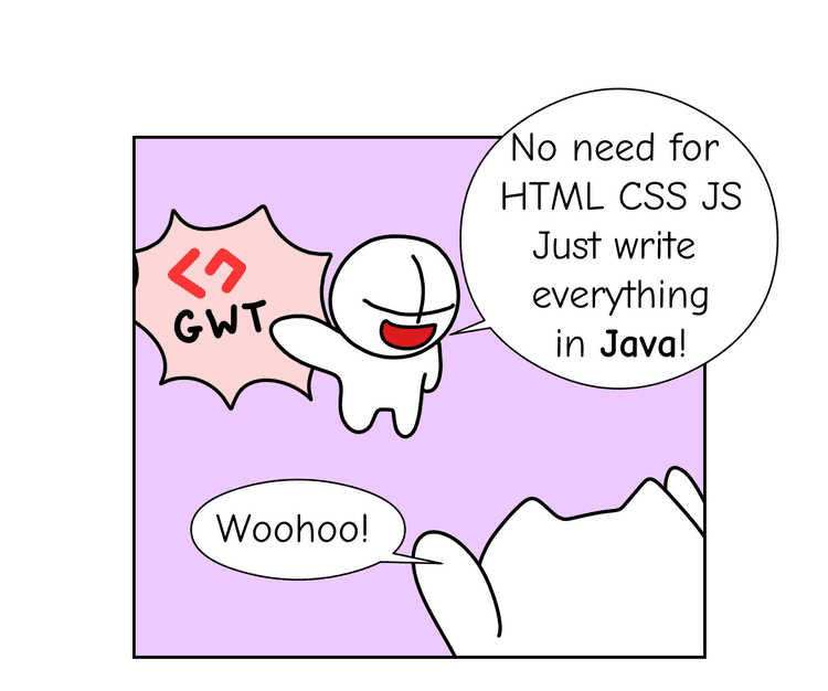 GWT - no need to html css js